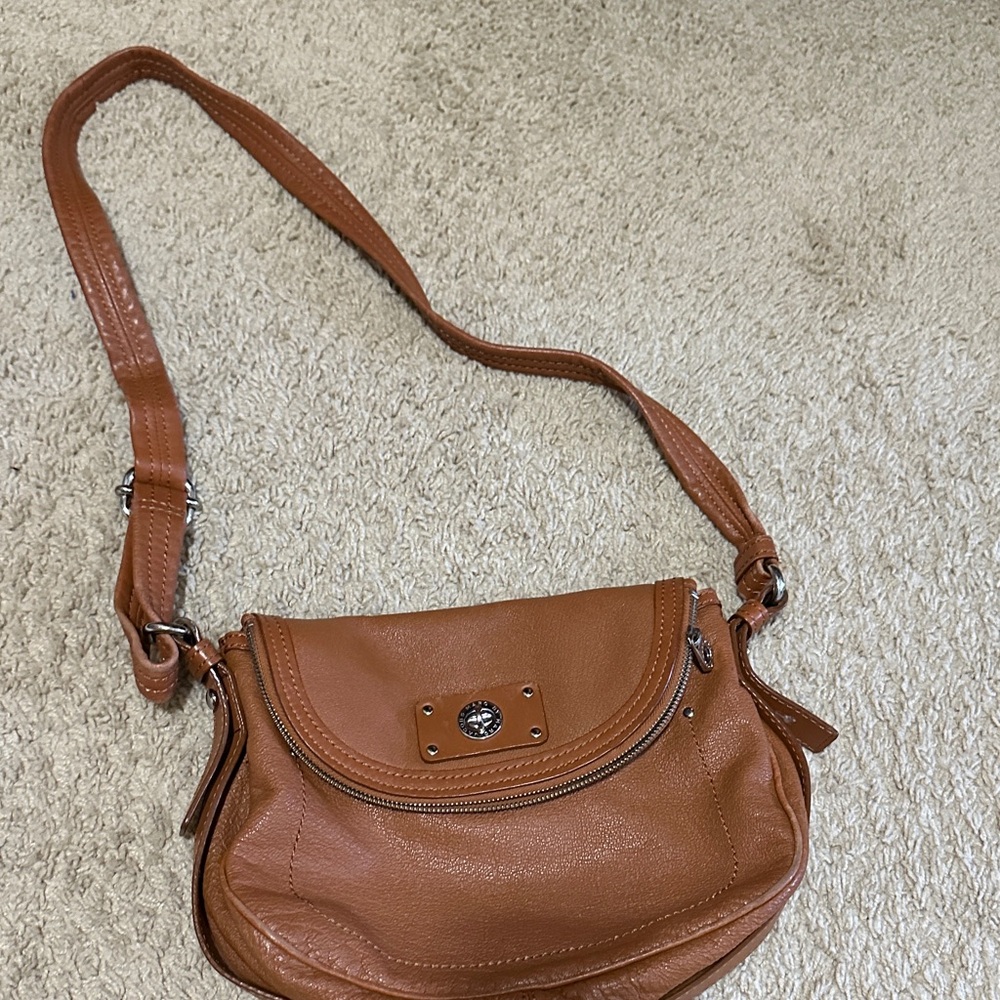 Marc by Marc Jacobs Cognac Tan Leather Crossbody Bag